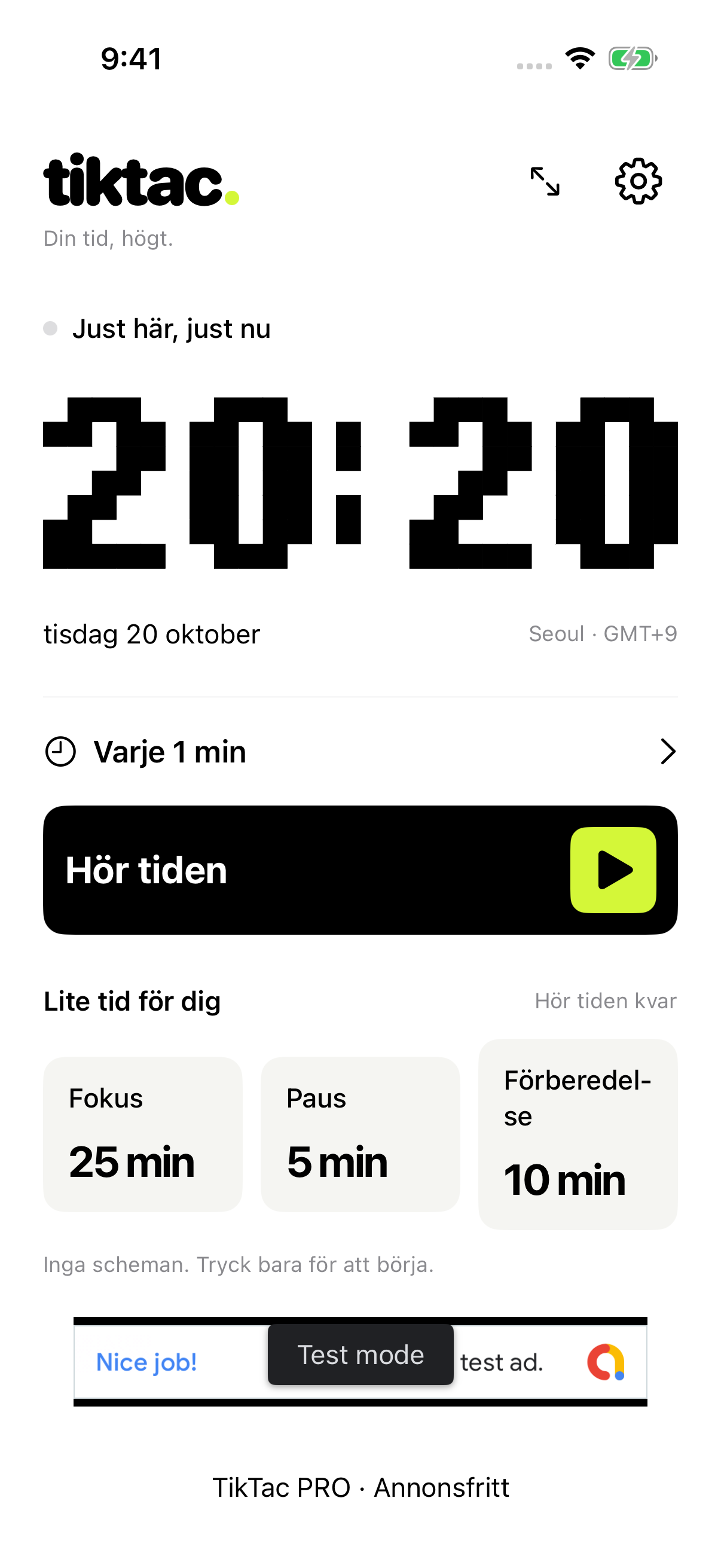 TikTac · Svenska