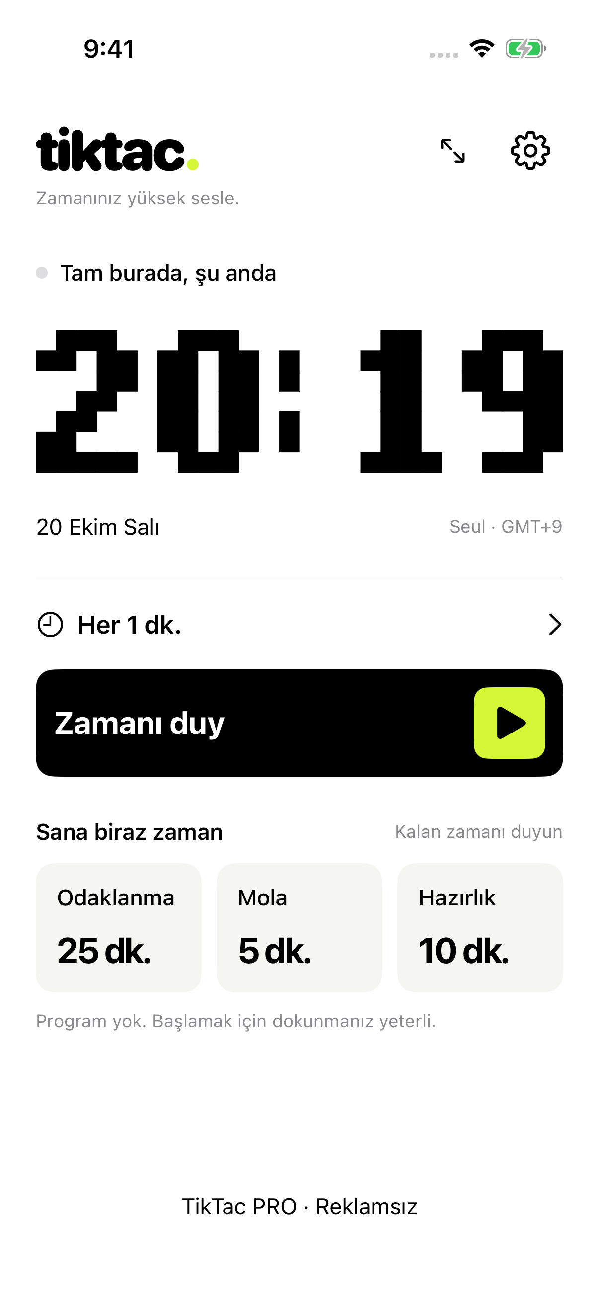 TikTac · Türkçe